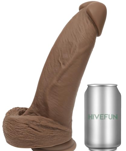 Hivefun Consoladores Realistas Grande Para Hombres, Juguetes Sexuales De 22 Cm Para Parejas Consoladores Anales Con Ventosa, Juguetes Sexuales Para Mujeres Máquina Sexual En Solitario Vibrador De Pene