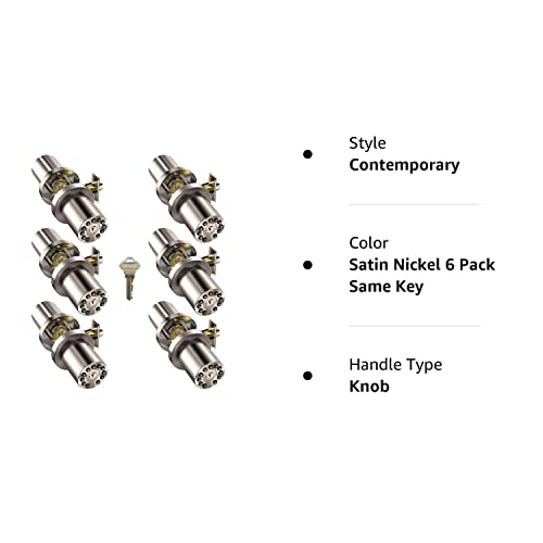 Iulock Code Door Lock, Electronic Door Knob With Keypad And Key, Auto Lock, Waterproof, Passage Function, Long Battery Life,50 Codes, Easy To Use And Install For Office/Warehouse/Bedroom/Garage #TOP6