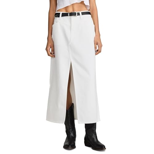 Lucky Brand Women's Denim Maxi Skirt with Slit