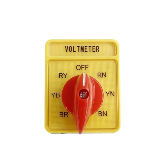 Commutateur de transfert de tension manuel pour voltmètre triphasé 250V - 3