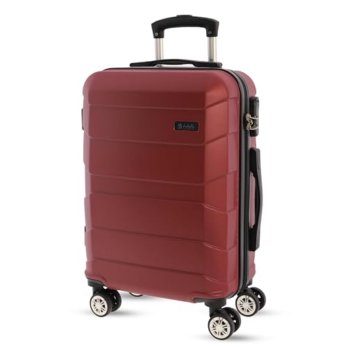 Imagen de EL CABALLO Maleta Cabina 55x40x20- Maletas de Viaje Maletas de Viaje Cabina Apta para Ryannair- Trolley Equipaje para Avion Resistente con 4 Ruedas de 360º y candado numérico
