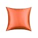 1 Pc jedwabna duża poszewka na poduszkę miękka solidna poszewka na poduszkę dekoracja wnętrz Salon letnia sofa poszewka na poduszkę prostota-60cm x 60cm, pomarańczowy