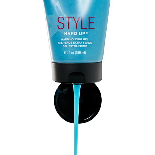 SexyHair Style Hard Up Hard Holding Gel, 10.2 Oz | Extreme Hold | Non-Flaking Formula | All Hair Types