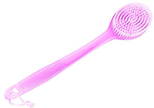 Hojo Bath Body Brush Ultra Soft Shower Back Scrubber with Long Handle Soft Bristles Skin Cleaning Body Massage for Women and Men Multicolor