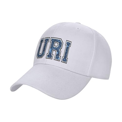 Uri University of Rhode Island Rams Baseball Caps Dad Hats Adjustable Size Outdoor Cap White