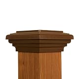 Atlanta Post Caps 4x4 Brown Flat Post Cap Most Common fits (3.5"x3.5" up to 3.75"x3.75") Pressure Treated Post. Newel Newport Top for Outdoor Fences, Mailboxes & Decks. UV Stable Polymer