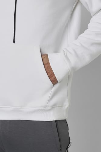 Image of Van Heusen Men's Hooded Neck Relaxed Fit Full Sleeve Sweatshirt | Trendy Hooded Neckline | Laid Back Look