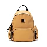bolso amarillo mostaza Bolso estilo mochila para mujer