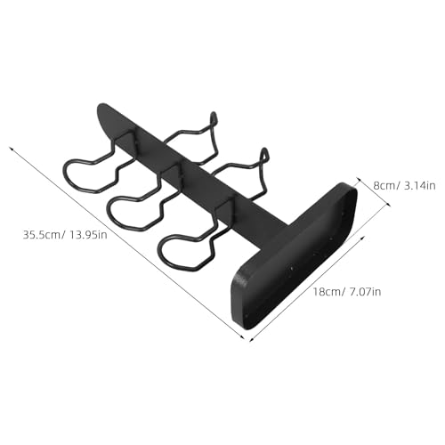 LALADEFIEE Support de Casque et Manette de Jeu en Fer Noir pour Bureau – vue 2