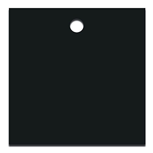 Étiquettes d'identification vierges Accuform TDG229BK en plastique noir lot de 25