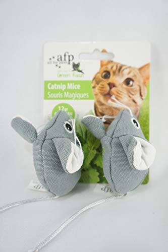 AFP Green Rush catnip Mice kot do zabawy, 12 G, 2-częściowy