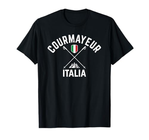 Courmayeur Italia - Courmayeur Italy Ski T-Shirt