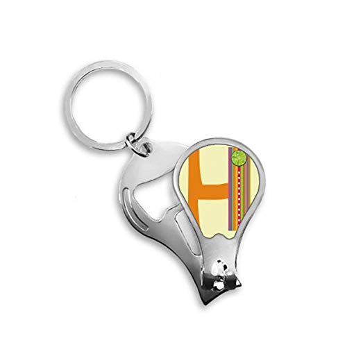 Coupe-ongles d'orteils design fruit orange et lettre H idée cadeau utile