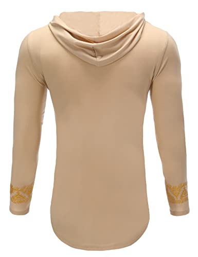 Pacinoble Mens African Dashiki Shirt Metallic Floral Printed Slim Fit Long Sleeve V Neck Shirts Blouse3