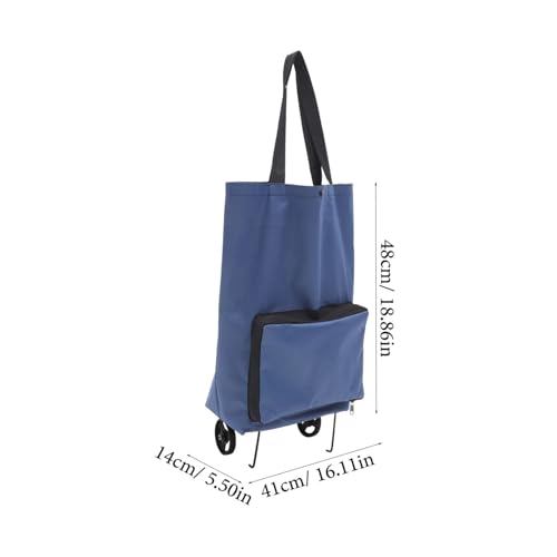 Chariot de courses pliable léger pour transporter sans fatigue - 4