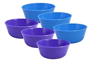 Sigma 500 Microwave Safe Multipurpose Bowls, Set of 6, Violet Color