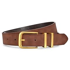 Suede Gold Buckle Coffee