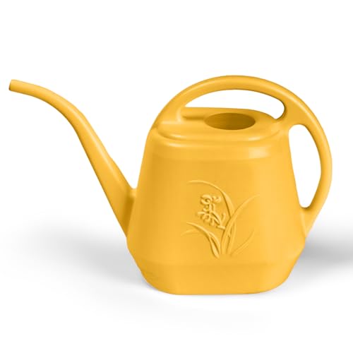 Image of Plant Watering Can - 1 /2 Gallon - Orange | With Long Spout for Watering-Home Indoor and Outdoor Garden
