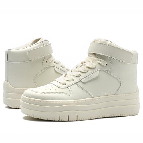 Image of Cestfini High Top Platform Sneakers for Women,Fashion Tennis Shoes