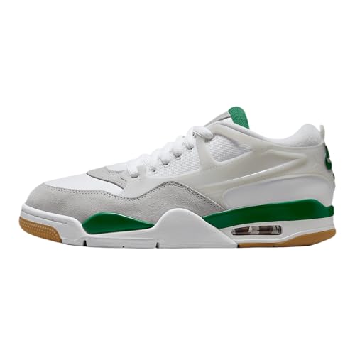 Air Jordan 4 RM (FQ7939-103, blanco/gris neutro/gris lobo/verde pino), Blanco/gris neutro/gris lobo/verde pino, 41 EU