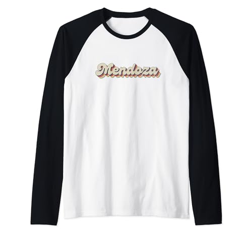 Ciudad Retro 70's 80 - Vintage Mendoza Camiseta Manga Raglan