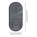 Aosekaa Jump Rope Mat Fitness Mat Impact Absorption Cushion Jumping Rope Mat Skipping Mat for Flooring Children Workout Training, Gray
