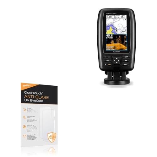 BoxWave Screen Protector Compatible With Garmin echoMAP 43dv - ClearTouch Anti-Glare Anti-UV EyeCare (2-Pack), Filters out Harmful Blue Light Reduce Fatigue