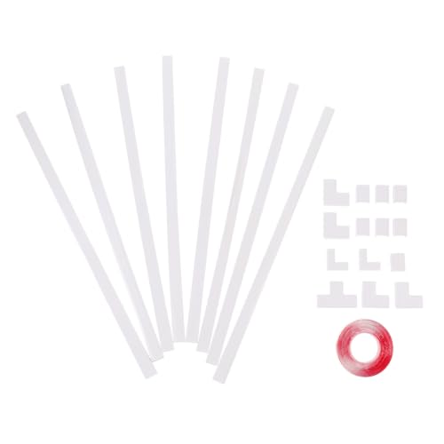 Image of HOMOCONO Plastic Cable Raceway with Paintable Surface and Slender round Arc Design Neatly Hide Cables for Home and Home Theater White Cord Cover