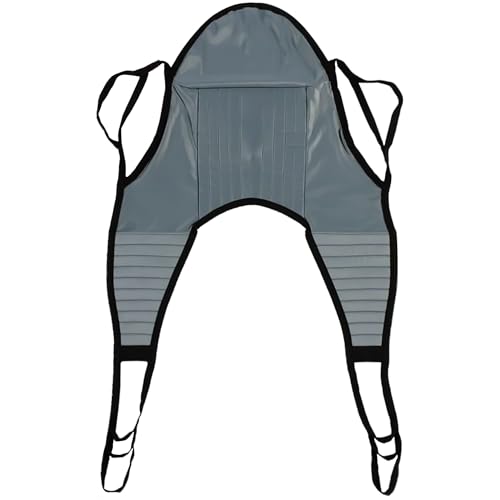 Patient Aid Padded U-Sling with Head Support - Soft Polyester Fabric - Comfy and Safe Lifting for the Elderly, Bariatric, and Non-Weight-Bearing - Medium, 225lb. Maximum Carrying Capacity