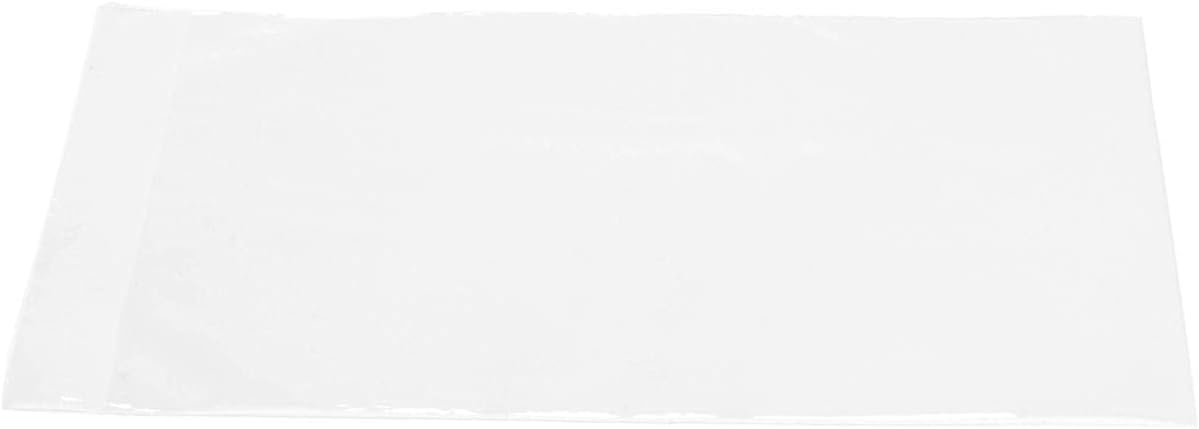 Archival Methods 11.3x14.25" Polyethylene Bag with 1" Flap for Magazines and Prints, 100-Pack