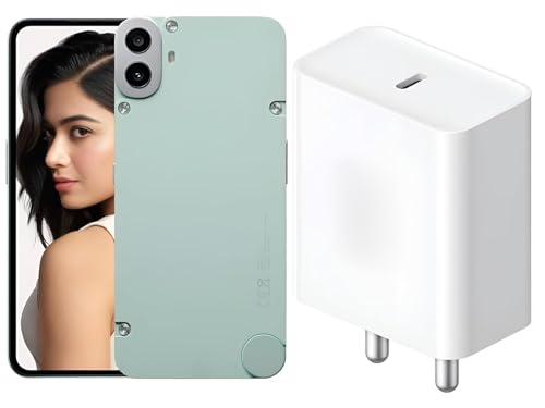 Image of 33W Type-C Power Fast Charger Adapter Compatible with Nothing Phone 1 | Nothing Phone 2a Plus | Phone 2a| 33-watt Rapid Charger Fast Charging Adaptor Only with SIX Months Replacement Warranty