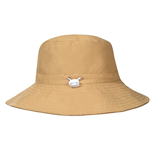 MaxNova Toddler Sun Hat Smile Face UPF 50+ Baby Bucket Hat for Boys Girls 0-5 Years2