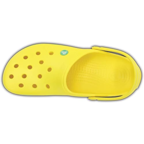 Image of Crocs Unisex Adult Crocband Clog 11016-7A8 Lemon /Grass Green M10W12