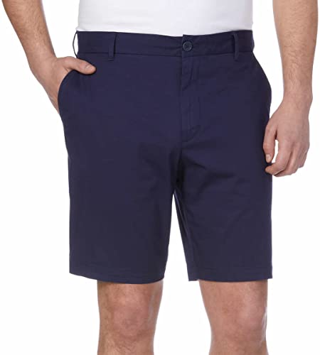 Izod Mens Mid-Weight Saltwater Flat Front Stretch Chino Short (38, Peacoat) #TOP2
