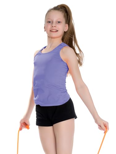 Image of Geyoga 6 Pieces Girls Dance Tank Top Sleeveless Cami Racerback Crop Camisole Outfit for Ballet Athletic