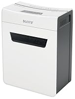 Leitz IQ 8X Premium Aktenvernichter P4, Partikelschnitt, 9-8 Blatt (70-80g/m²), Super leise, kompakt & sauber, TÜV+GS zertifiziert, 14L Behälter, für Büro & Home Office, Protect Serie, Weiß, 80910000 – Ansicht 1