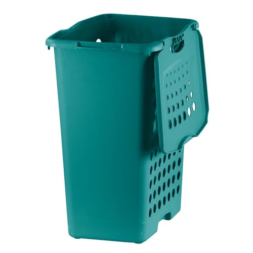simpa Colour Match 40L Plastic Laundry Hamper - Teal - 50cm (H) x 40cm (W) x 30cm (D) - Image 3