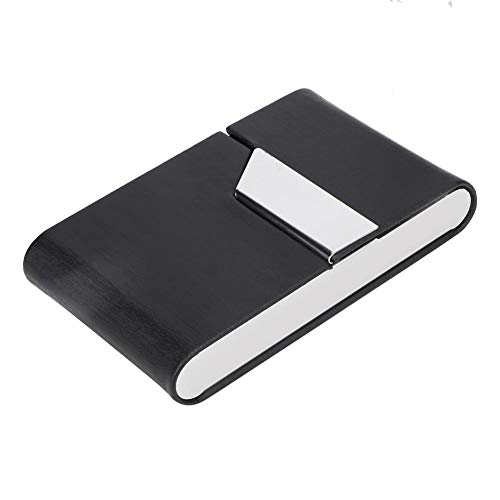 Strnek Cigarette Case King Size, Hold in Cigarettes 20pcs,Hard Box and Holder with Solid Magnetic Flip Top Closure, Card Case(Black)