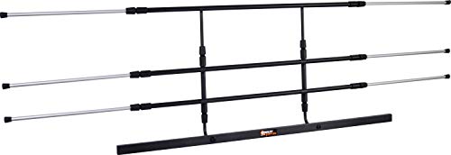 dobar Walky Barrier 62201 Rejilla de protección Plegable para Maletero, para Perros, para Todo Tipo de Coches, 29-45 x 85-152 cm, Color Negro