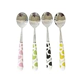 【Amplia gama de usos】 Adecuado para ensaladas, helados, cucharas de arroz, cucharas soperas, cucharas para condimentar, es un buen ayudante en su vida, muy adecuado para el uso diario, es una buena opción para familias, restaurantes y fiestas.