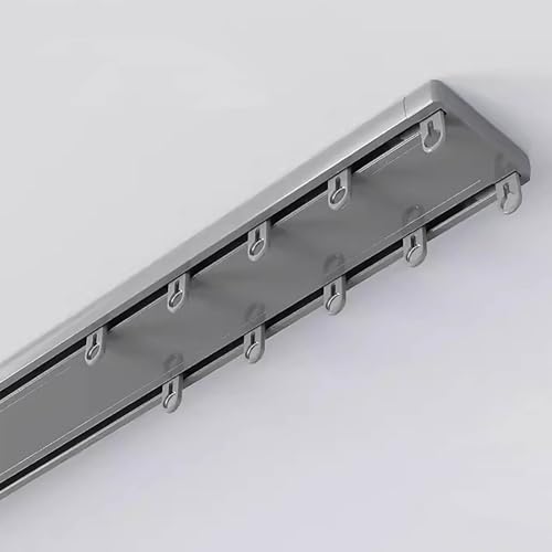 Rail rideau double plafond robuste et silencieux, tringle coulissante coulée de 1,2m à 12,2m