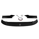DM Autoteile Frontspoiler 3-teilig Lippe Sport-Performance hochglanz schwarz kompatibel für BMW 5er F10 F11 M-Paket
