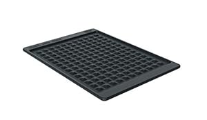 RÖSLE Ablagematte Silikon, Hochwertige Silikonmatte zum Schutz von Ablageflächen, temperaturbeständig bis 220°C, spülmaschinengeeignet, schwarz