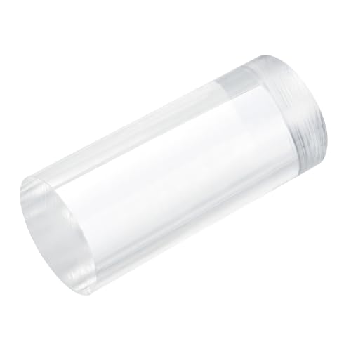 MECCANIXITY 1pcs Acrylic Round Rods 1 3/4" x 4" Clear Acrylic Dowel Rods Sticks Plastic Sticks Strip for DIY Crafts Lighting Gardening Decorations - 45mm x 100mm