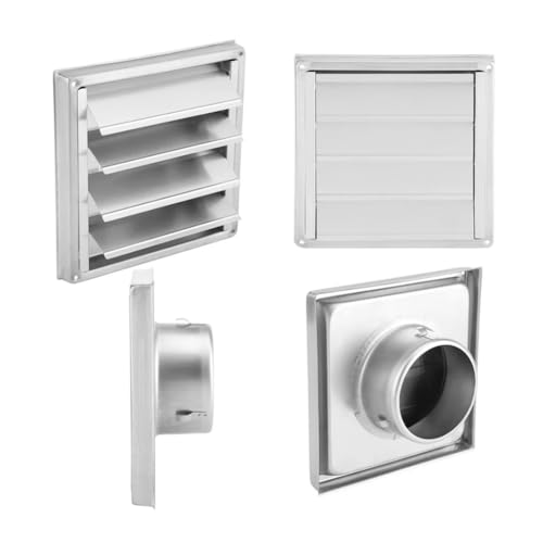 Grille de ventilation 100mm en acier inoxydable durable pour mur
