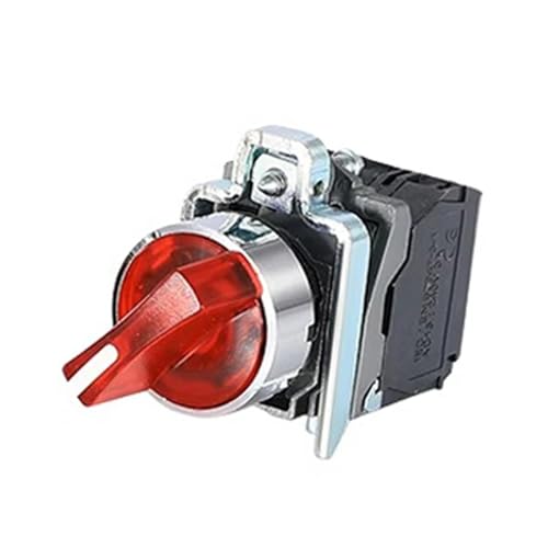 Commutateur XB4 3 vitesses bouton rotatif 24V 2NO bleu