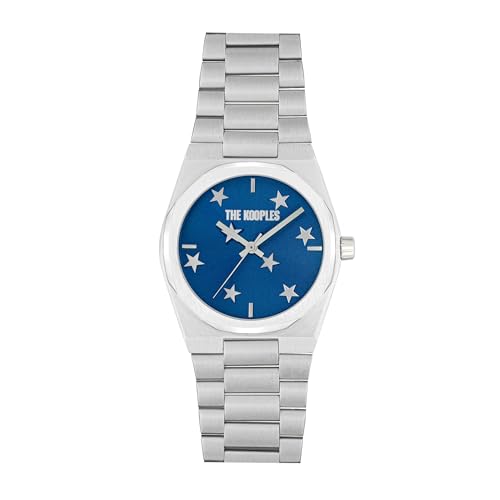 The Kooples - Montre Stars - Quartz Mouvement de Montre - Largeur du boîtier: 38 mm - Acier Inoxydable - Blue - 5 ATM