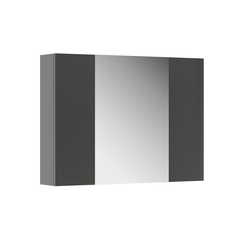 Vicco Armoire de Toilette Leopold, Anthracite, 80x59.2cm avec des étagères, Qui Trouve sa Place dans Toute Salle de Bain