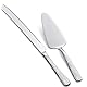 Seeshine Silbernes Kuchenschneider-Set, Edelstahl Tortenmesser und Tortenheber, einschließlich Tortenmesser und Dessertservierer für Hochzeiten, Geburtstage, Partys