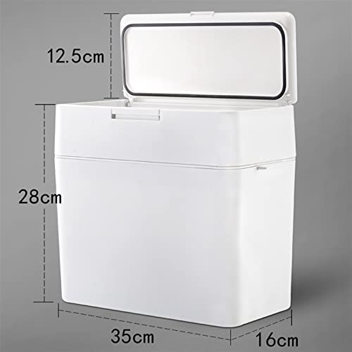 Caneca de basura cuadrada multiusos con tapa automática miniatura 5